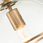 Потолочный светильник с прозрачным стеклянным шаром с эффектом пузырьков Hinkley варинант исполнения - 18 | Loft Concept в Екатеринбурге