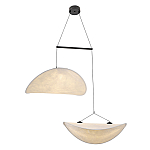 Подвесной светильник с белыми плафонами в форме облака Диаметр 60+60 см Cloud Junction варинант исполнения - 1 | Loft Concept в Екатеринбурге