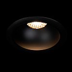 Встраиваемый спот светодиодный круглый черного цвета с углублением Ombra Lux  варинант исполнения - 1 | Loft Concept в Екатеринбурге