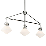 Люстра линейная с ромбовидными плафонами Pointed Diamond Shade варинант исполнения - 2 | Loft Concept в Екатеринбурге