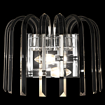 Бра цвета никель с изогнутыми хрустальными элементами Radiant Ribbons варинант исполнения - 1 | Loft Concept в Екатеринбурге