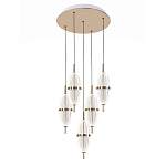 Люстра подвесная с прозрачными фактурными плафонами Reflection of Light варинант исполнения - 1 | Loft Concept в Екатеринбурге