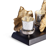 Подсвечник Cozy Light с декором кленовыми листьями варинант исполнения - 2 | Loft Concept в Екатеринбурге