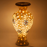 Настольная лампа из перламутра в виде вазы Indonesian Vase варинант исполнения - 2 | Loft Concept в Екатеринбурге