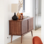 Низкий буфет с 2-мя раздвижными дверцами Toinette Light Cupboard варинант исполнения - 13 | Loft Concept в Екатеринбурге