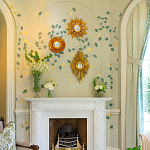 Обои ручная роспись Gingko Colourway SC-237 on grey painted Xuan paper варинант исполнения - 2 | Loft Concept в Екатеринбурге