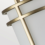 Бра с геометрическим каркасом и матовым белым цилиндрическим плафоном Feiss варинант исполнения - 2 | Loft Concept в Екатеринбурге