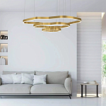 Люстра подвесная с 3-мя ассиметричными светодиодными лампами Golden Current варинант исполнения - 2 | Loft Concept в Екатеринбурге