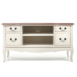 ТВ-тумба из массива берёзы с ящиками и открытыми полками Interiors Romance варинант исполнения - 1 | Loft Concept в Екатеринбурге