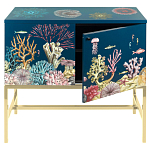 Буфет ручная роспись в морском стиле Cabinet Fondo Marino  варинант исполнения - 3 | Loft Concept в Екатеринбурге