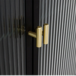 Сервант четырехдверный с рифленым стеклом The Keeper варинант исполнения - 3 | Loft Concept в Екатеринбурге