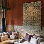 Панно на стену плетеное Макраме бежевый цвет  варинант исполнения - 9 | Loft Concept в Екатеринбурге