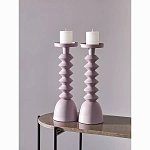 Подсвечник фигурный розовый Bright Accent 36 см варинант исполнения - 3 | Loft Concept в Екатеринбурге