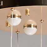 Люстра каскадная с 10-ю прозрачными плафонами Wave Line варинант исполнения - 11 | Loft Concept в Екатеринбурге