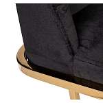 Стул обеденный велюровый черный с золотым каркасом Nobility варинант исполнения - 3 | Loft Concept в Екатеринбурге