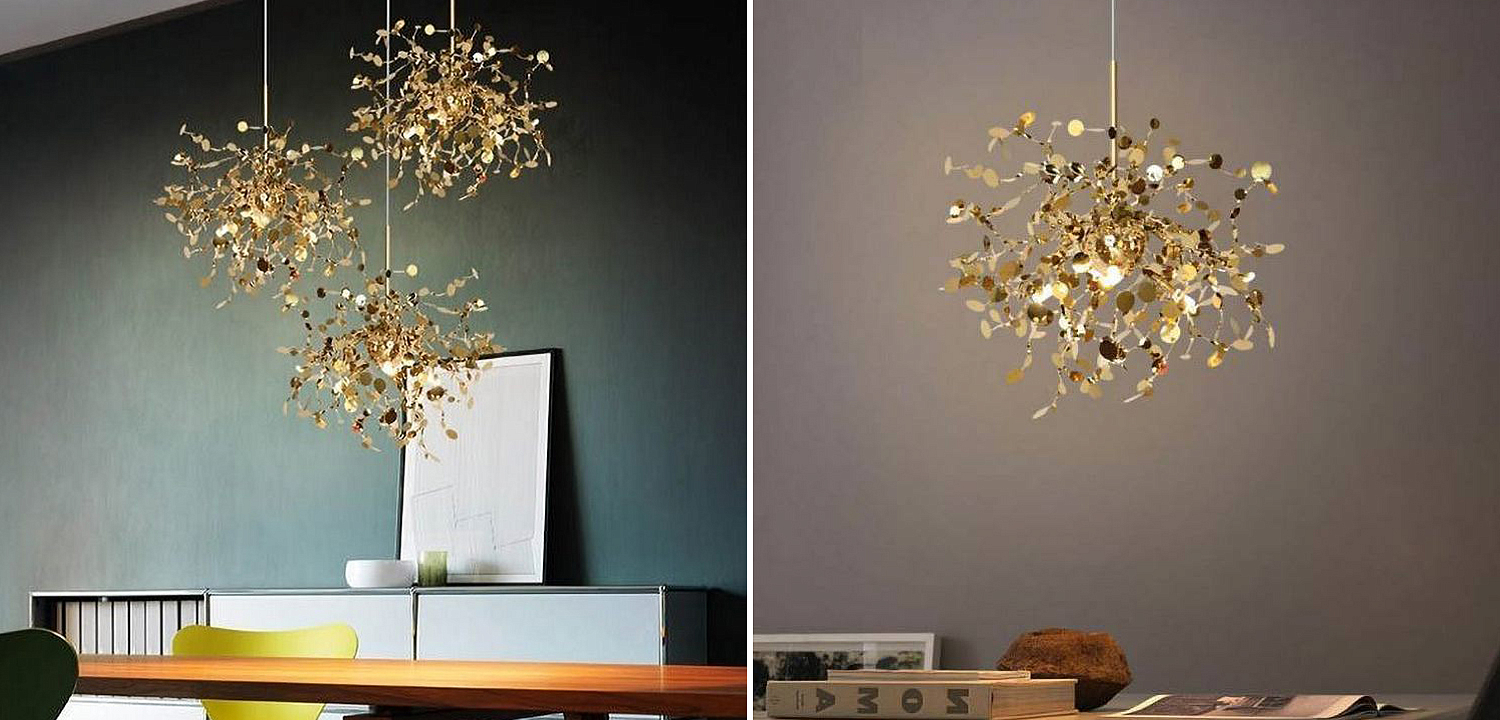 Люстра Terzani Argent Suspension Gold Pendant lamp 50 Люстра Terzani Argent Suspension Gold Pendant lamp 50 - Loft-Concept в Екатеринбурге