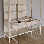 Витрина Primo со стеклянными фасадами и буфетом шпон Светлый дуб варинант исполнения - 5 | Loft Concept в Екатеринбурге