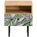 Прикроватная тумба с изображением на ящике Elise Nightstand варинант исполнения - 10 | Loft Concept в Екатеринбурге