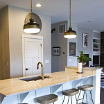 Подвесной светильник с круглым белым плафоном в индустриальном стиле Feiss варинант исполнения - 6 | Loft Concept в Екатеринбурге