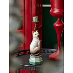 Подсвечник в виде кошки из фарфора с бронзовыми элементами Paradise Cat варинант исполнения - 5 | Loft Concept в Екатеринбурге