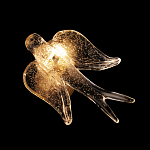 Бра с прозрачной стеклянной фигуркой птички Serip Voa варинант исполнения - 6 | Loft Concept в Екатеринбурге