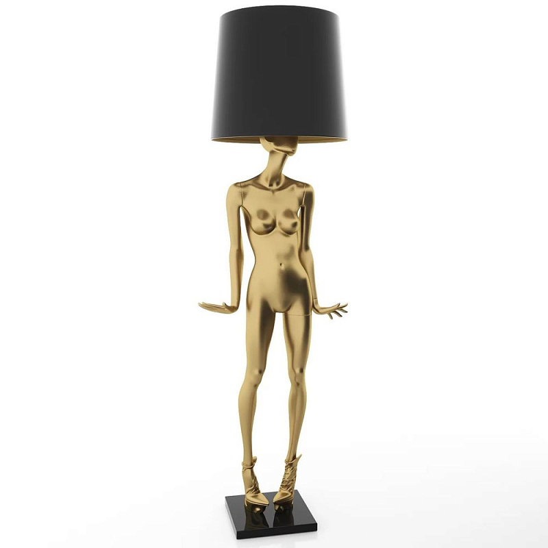 Лампа MANNEQUIN LAMP с абажуром модельный позинг Глянцевый черный Черный матовый Глянцевый белый Белый матовый Серый матовый Золотой Красный в Екатеринбурге | Loft Concept 