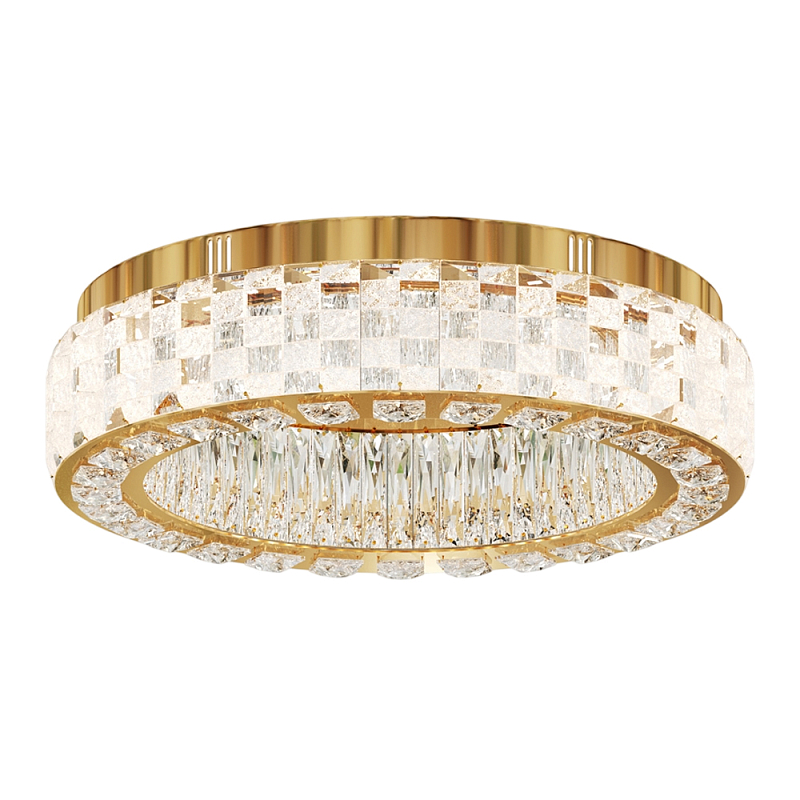 Потолочный светильник Castello 3000К 32Вт Золотой Прозрачный в Екатеринбурге | Loft Concept 