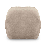 Барный стул со спинкой и подлокотниками на 4-х коричневых деревянных ножках Бежевый Велюр Ava Charm варинант исполнения - 3 | Loft Concept в Екатеринбурге