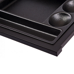 Письменный стол с 2-мя чёрными выдвижными ящиками и нишей с цветными разделителями Ballan варинант исполнения - 5 | Loft Concept в Екатеринбурге