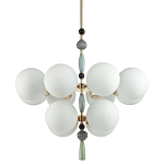 Люстра со вставками из керамики SkyEast 12 ламп варинант исполнения - 1 | Loft Concept в Екатеринбурге