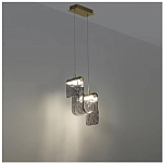 Подвесной светильник волнистой формы из фактурного стекла Wave варинант исполнения - 9 | Loft Concept в Екатеринбурге