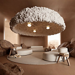 Вязаный подвесной светильник из шерсти Dome Wool Lamp  варинант исполнения - 1 | Loft Concept в Екатеринбурге
