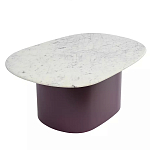 Журнальный столик овальный с мраморной столешницей Decor Showcase варинант исполнения - 1 | Loft Concept в Екатеринбурге