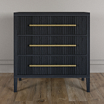 Комод Primo с 3 выдвижными ящиками Черный дуб варинант исполнения - 1 | Loft Concept в Екатеринбурге