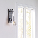 Бра с плафоном в форме колокола из прозрачного стекла с пузырьками Feiss варинант исполнения - 7 | Loft Concept в Екатеринбурге