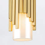 Потолочный светильник латунного цвета с цилиндрическим белым матовым плафоном Elstead Lighting варинант исполнения - 4 | Loft Concept в Екатеринбурге