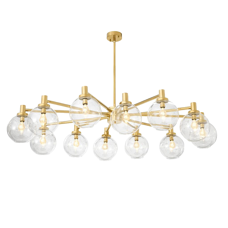 Люстра Chandelier Selva Золотой Прозрачное Стекло в Екатеринбурге | Loft Concept 