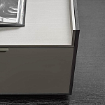 Дизайнерский комод серый с глянцевым фасадом Darren варинант исполнения - 1 | Loft Concept в Екатеринбурге