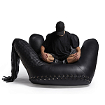 Дизайнерское кожаное кресло в форме руки Poltronova Joe Whip Armchair варинант исполнения - 8 | Loft Concept в Екатеринбурге