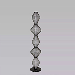 Торшер светодиодный с плетеным металлическим каркасом Metal Interweaving варинант исполнения - 4 | Loft Concept в Екатеринбурге