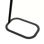 Столик приставной с прямоугольной серой столешницей Steel Stable Table варинант исполнения - 3 | Loft Concept в Екатеринбурге