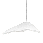 Подвесной светильник с асимметричным волнообразным абажуром и фактурной бахромой по краю Tactile Line варинант исполнения - 1 | Loft Concept в Екатеринбурге