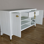 Комод-буфет Elsa Dreams White с открытыми полками   варинант исполнения - 6 | Loft Concept в Екатеринбурге