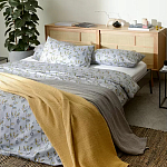 Постельное белье из сатина с рисунком 200х220 см Aurora Allure Sprout варинант исполнения - 3 | Loft Concept в Екатеринбурге