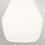 Подвесной светильник каплевидной формы с комбинированным плафоном из стали и белого матового стекла Kichler варинант исполнения - 5 | Loft Concept в Екатеринбурге