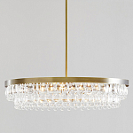 Люстра круглая с подвесками в форме стеклянных капель Glass Rain варинант исполнения - 1 | Loft Concept в Екатеринбурге