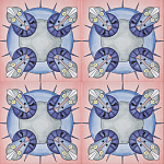 Плитка дизайнерская с узором Экипаж варинант исполнения - 1 | Loft Concept в Екатеринбурге