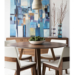 Обеденный стол круглый с изогнутыми ножками Godenza Round V Table варинант исполнения - 3 | Loft Concept в Екатеринбурге