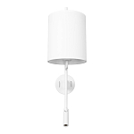 Бра с цилиндрическим тканевым абажуром и регулируемым спотом Pure Cylinder варинант исполнения - 6 | Loft Concept в Екатеринбурге