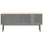 Длинная тумба с зеркальным декором Serena варинант исполнения - 6 | Loft Concept в Екатеринбурге